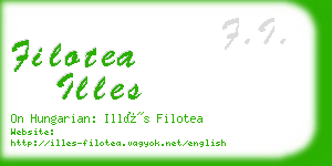 filotea illes business card
